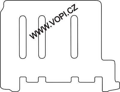 Autokoberce Nissan Primastar 9 míst zadní sada 2003 - Colorfit (3249)